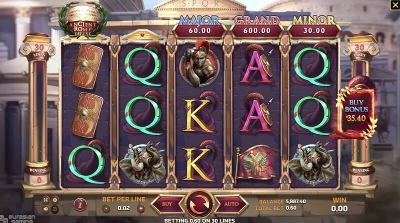 Ancient Rome Deluxe AI - gameplay na may panalong linya